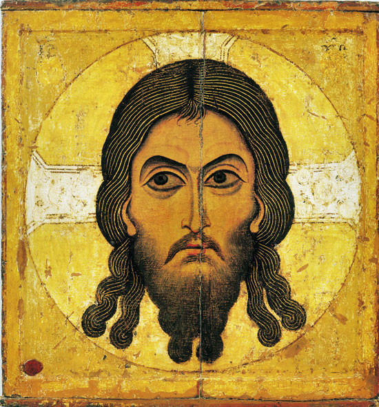 Christos Acheiropoietos, Icon of Novgorod, 12th century