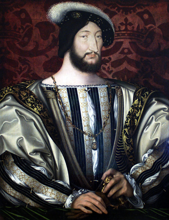 Portrait of Francis I, Jean Clouet