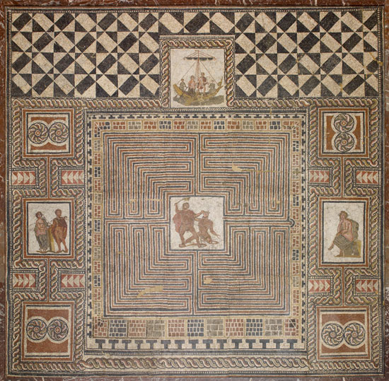 Theseus Mosaic, 300-400 AD