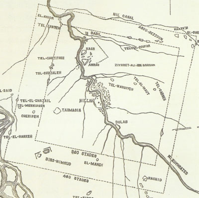 Babylon, plan of city walls