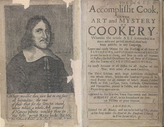 Seventeenth Century English Cookbook frontispiece