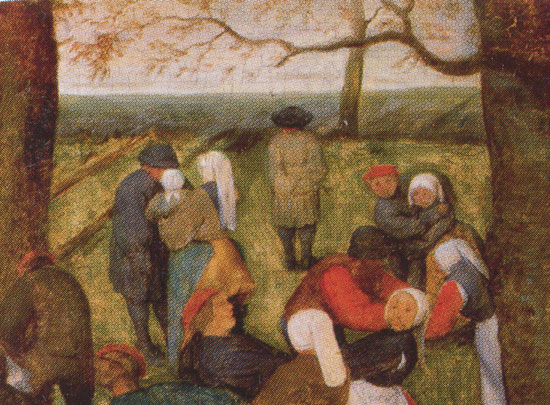 Pieter Bruegel, The Wedding Dance, detail