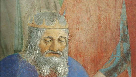 Piero della Francesca, Legend of the True Cross, Battle between Heraclius and Chosroes, detail