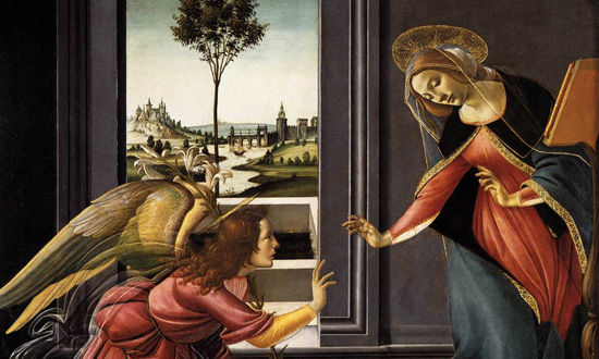 Annunciation, Botticelli