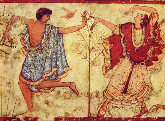 Etruscan tomb painting