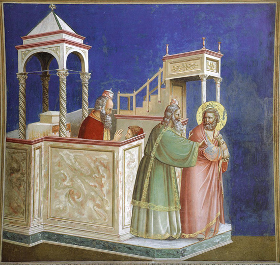 Giotto, Expulsion of Joachim from the Temple