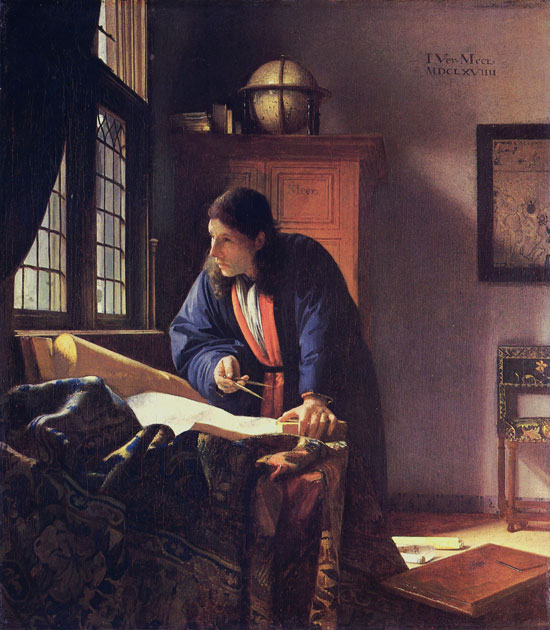 The Geographer, Vermeer