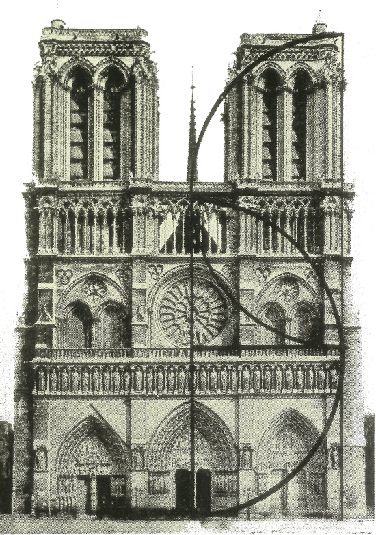 Notre-Dame de Paris, with elevation governers