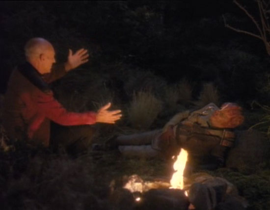 Picard and Dathon on El'Adrel