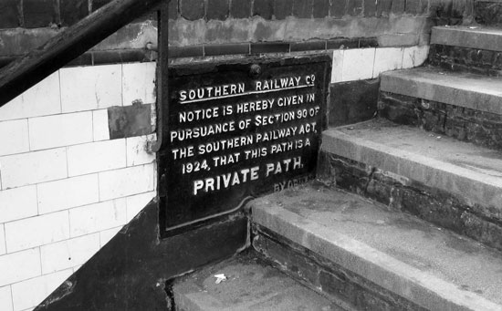 underpass at Norbiton Station