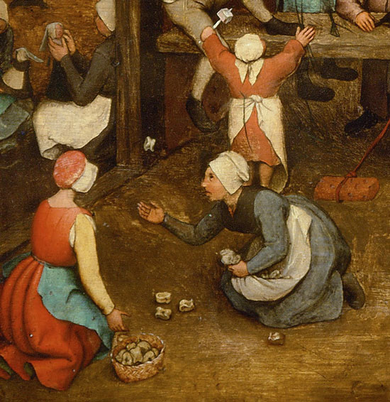 Pieter Bruegel, Children's Games, detail