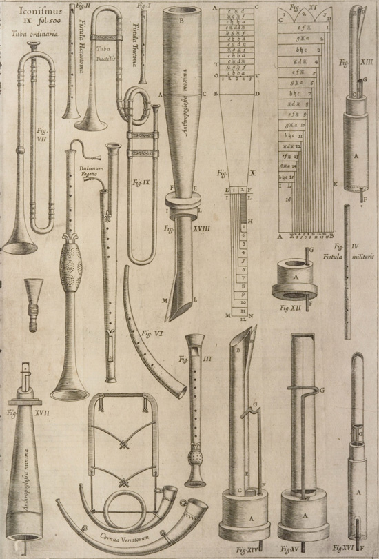 Collection of Renaissance instruments