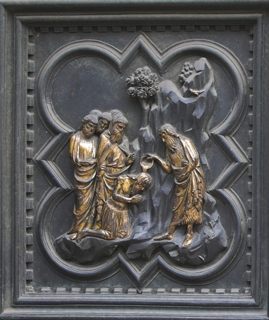 Andrea Pisano, South Doors, Baptistery, Baptism of the Disciples