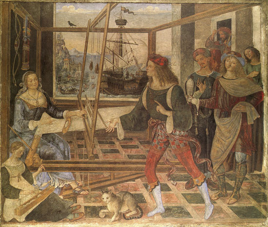 Penelope at her loom, Pinturicchio