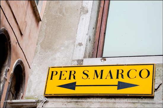 Directions to San Marco, Venice