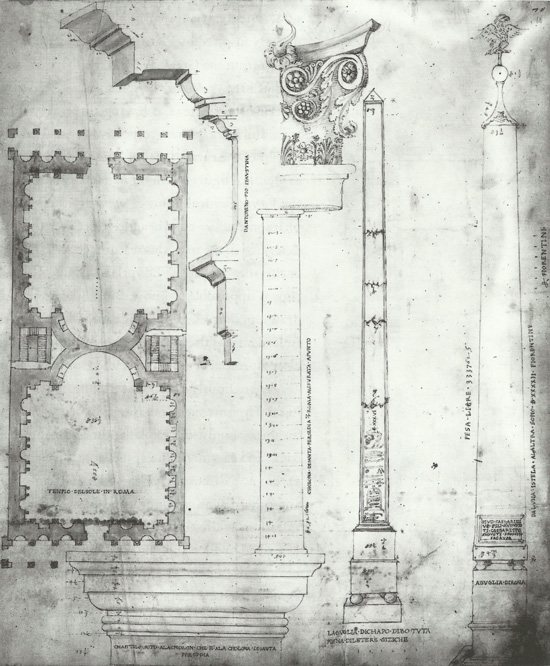 Giuliano da Sangallo, The Vatican and Capo di Bove Obelisks