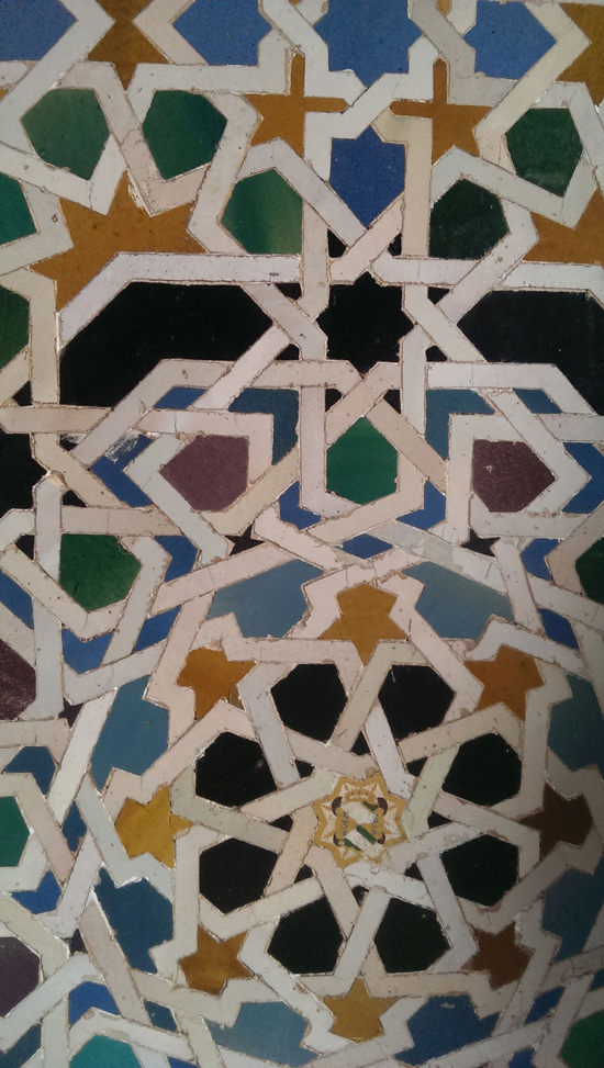 detail of tilework, Alhambra