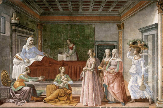 Birth of the Baptist, Domenico Ghirlandaio