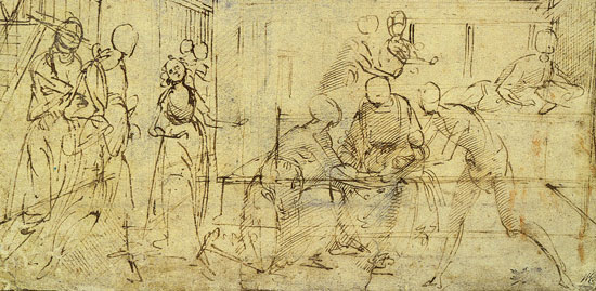 Study for the Birth of the Virgin, Ghirlandaio