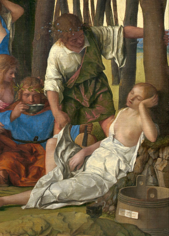 Giovanni Bellini, Feast of the Gods, detail