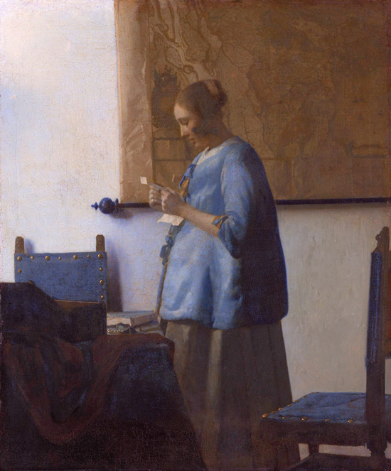 Jan Vermeer, Woman reading a letter