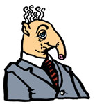 tapir in a suit