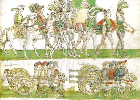 Troops of Charles VIII entering Naples