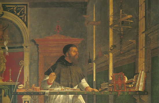 St. Augustine in his Study (detail), Vittore Carpaccio