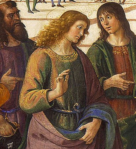 Delivery of the Keys (detail), Pietro Perugino