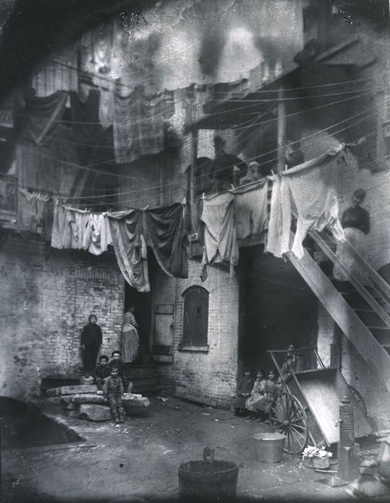 Tenement Yard, Jacob Riis