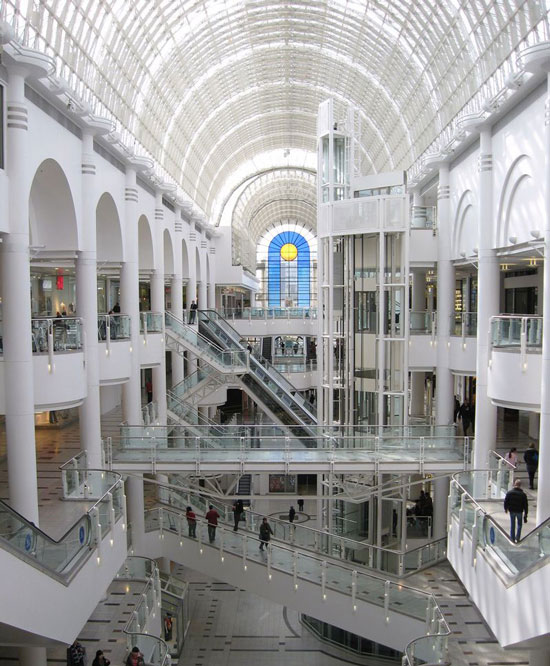 Bentall Centre, interior